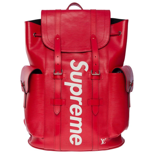 Louis Vuitton x Supreme Christopher PM Backpack (Red)